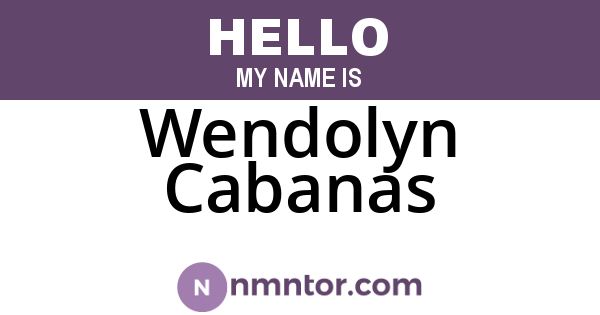 Wendolyn Cabanas