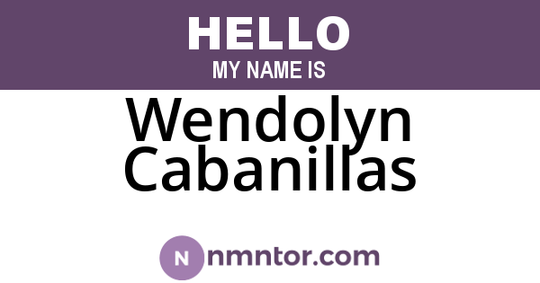 Wendolyn Cabanillas