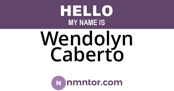 Wendolyn Caberto
