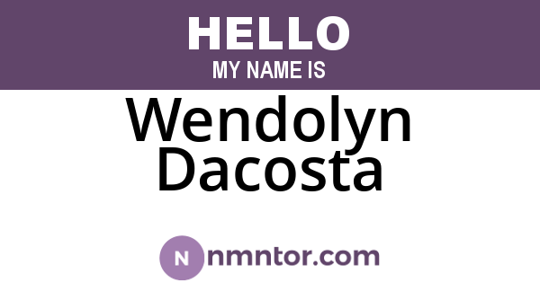 Wendolyn Dacosta