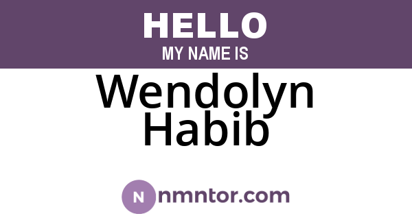 Wendolyn Habib