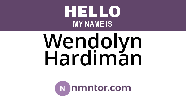 Wendolyn Hardiman