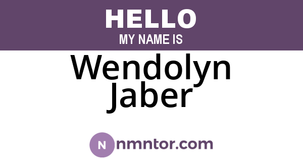 Wendolyn Jaber