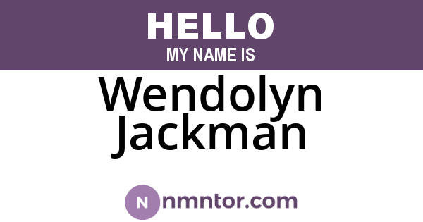 Wendolyn Jackman