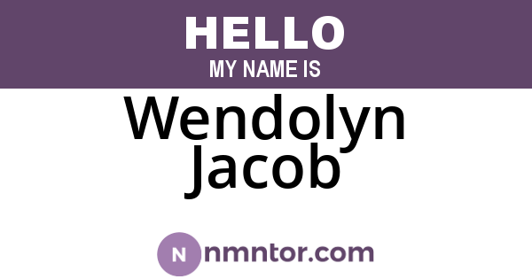 Wendolyn Jacob