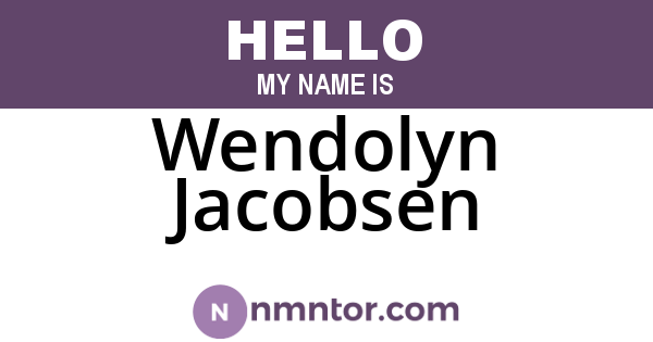 Wendolyn Jacobsen