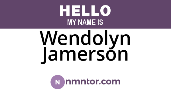 Wendolyn Jamerson