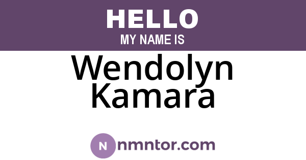 Wendolyn Kamara