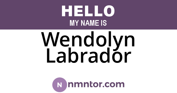 Wendolyn Labrador
