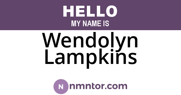Wendolyn Lampkins