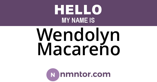 Wendolyn Macareno