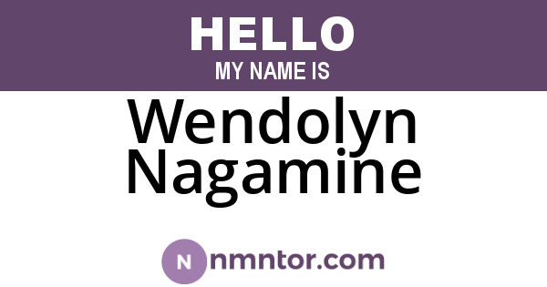 Wendolyn Nagamine