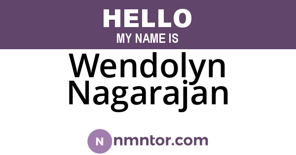 Wendolyn Nagarajan