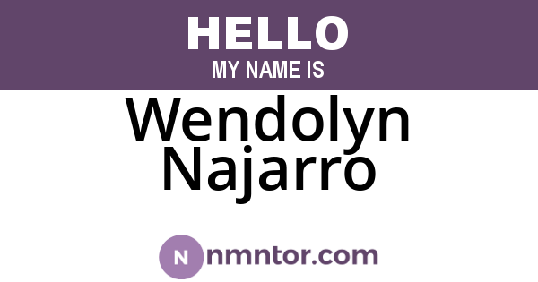 Wendolyn Najarro