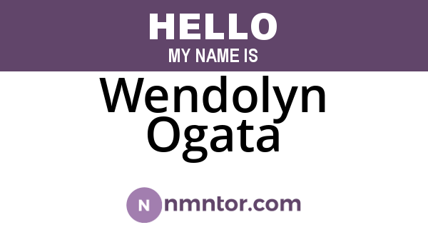 Wendolyn Ogata