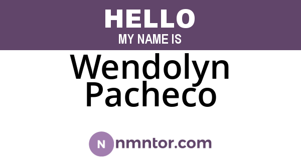 Wendolyn Pacheco