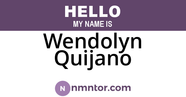 Wendolyn Quijano