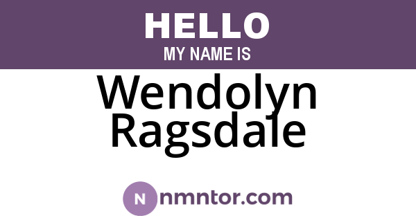 Wendolyn Ragsdale