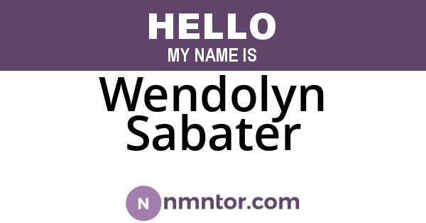 Wendolyn Sabater