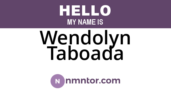 Wendolyn Taboada