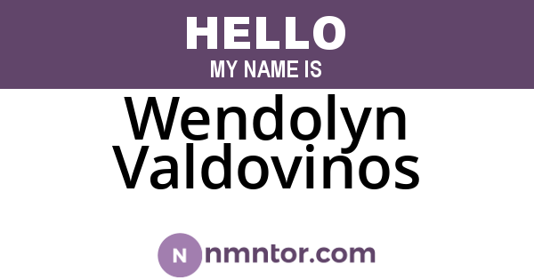 Wendolyn Valdovinos