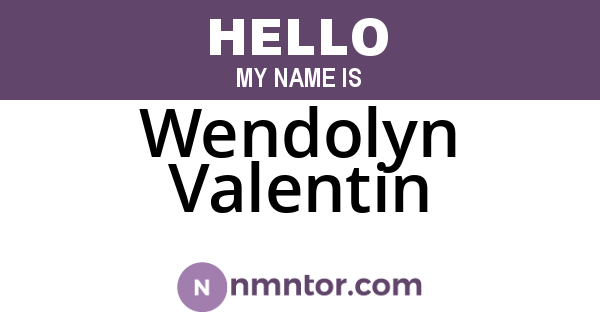 Wendolyn Valentin