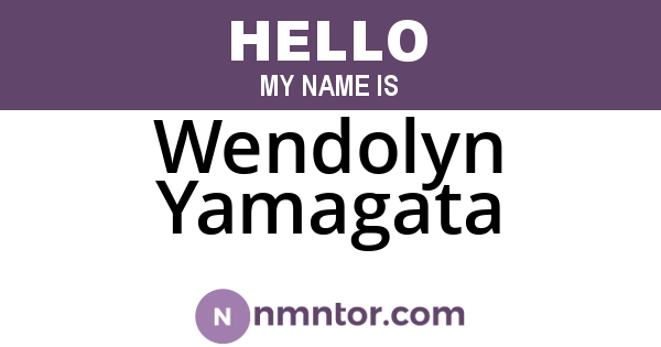 Wendolyn Yamagata