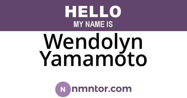 Wendolyn Yamamoto