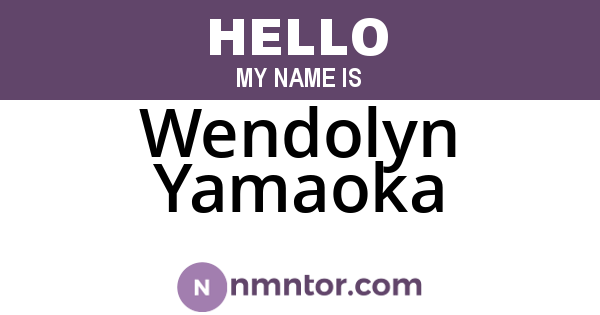 Wendolyn Yamaoka