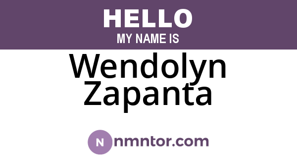 Wendolyn Zapanta