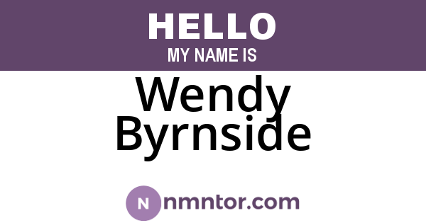 Wendy Byrnside