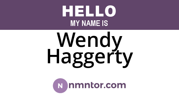 Wendy Haggerty