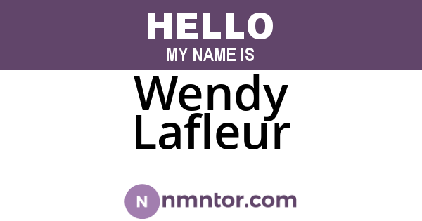 Wendy Lafleur