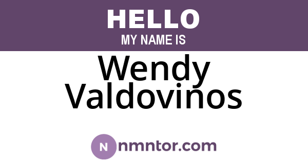 Wendy Valdovinos