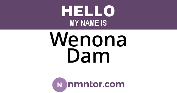 Wenona Dam