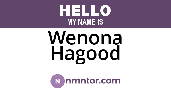 Wenona Hagood