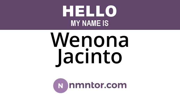 Wenona Jacinto