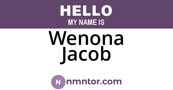 Wenona Jacob
