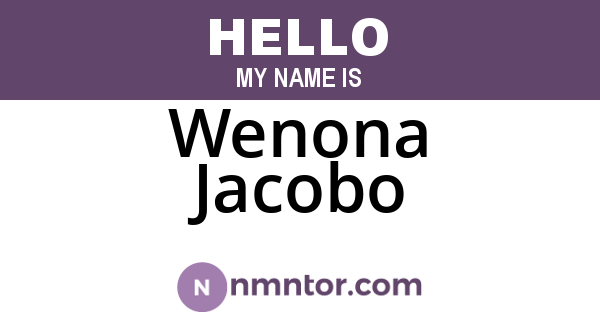 Wenona Jacobo