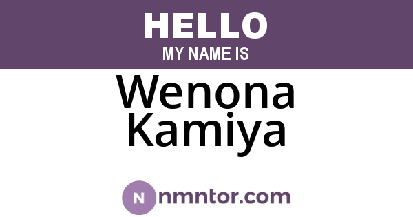 Wenona Kamiya