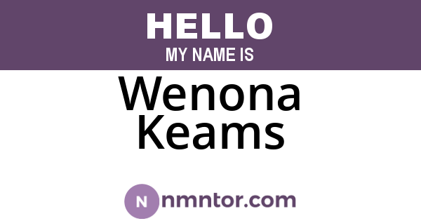 Wenona Keams