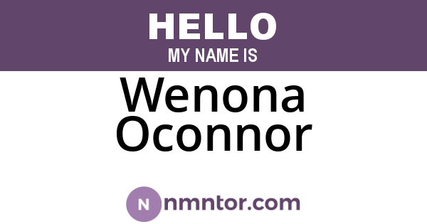 Wenona Oconnor