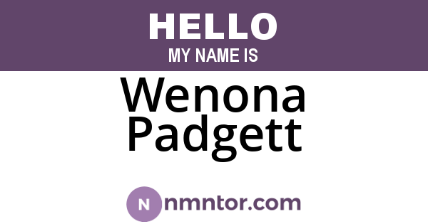 Wenona Padgett