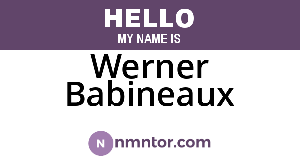 Werner Babineaux