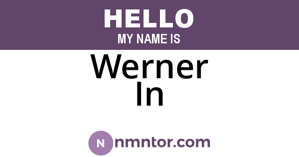 Werner In
