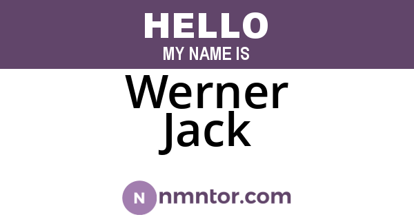 Werner Jack