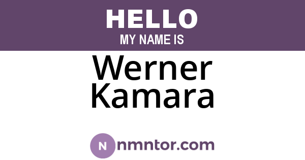Werner Kamara