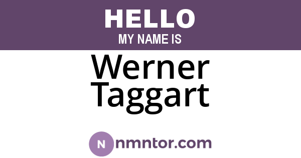 Werner Taggart