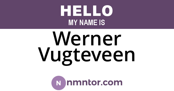 Werner Vugteveen
