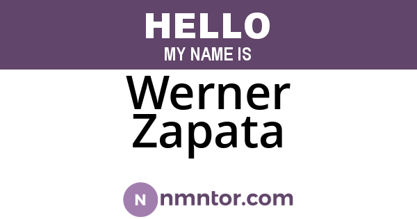 Werner Zapata